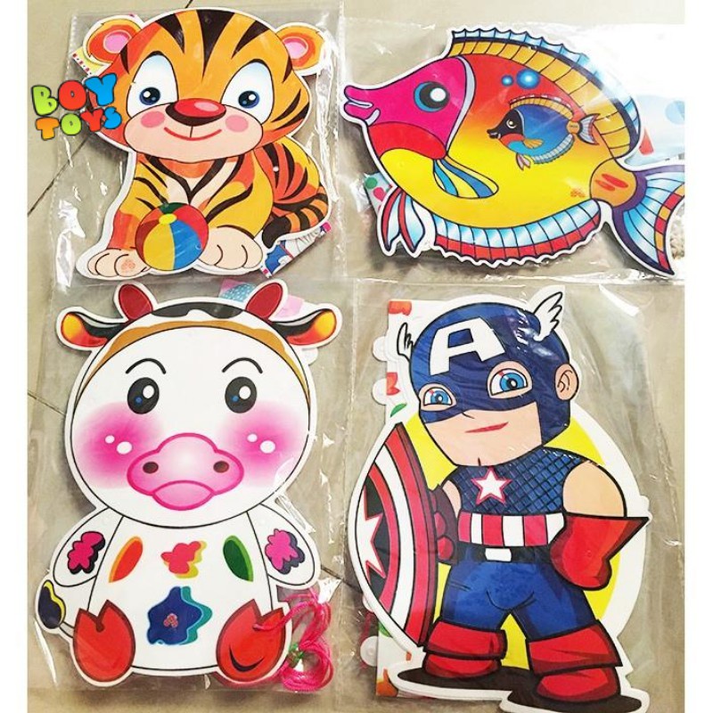 Đồ chơi trung thu lồng đèn nhựa 2 mảnh có nhạc và đèn thú vị cho bé