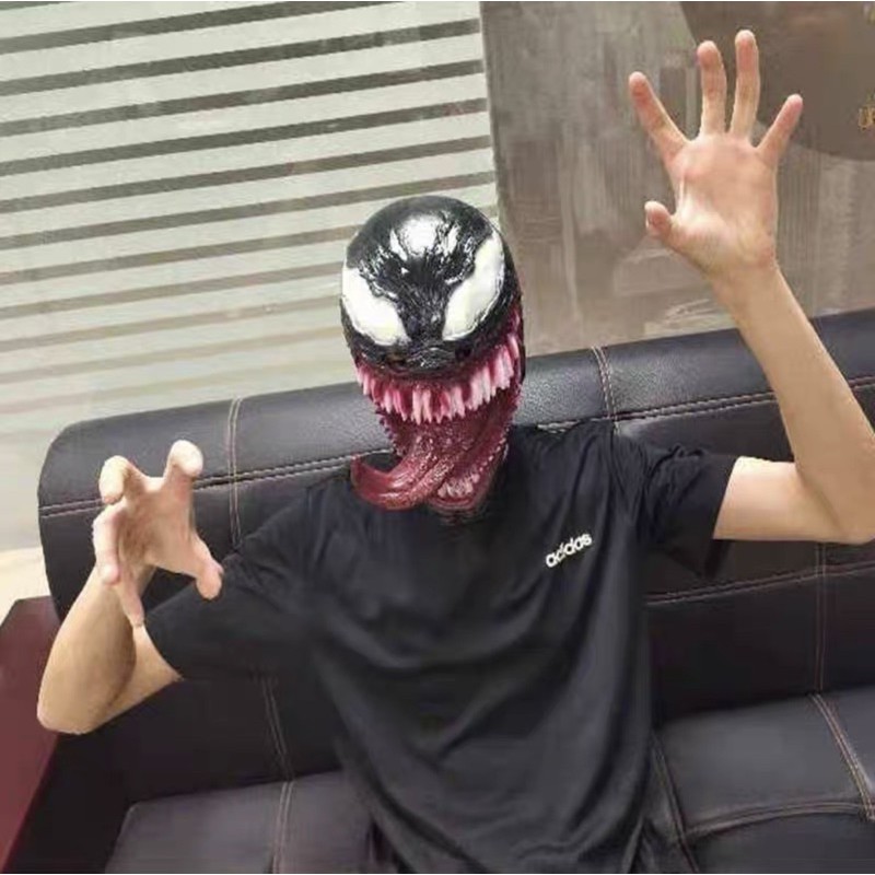 Mặt nạ chùm đầu phim Venom Spiderman chất đẹp mặt nạ hóa trang halloween trung thu sự kiện lễ hội độc đáo