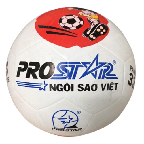 Quả bóng đá Prostar cao su số 4 và số 3, giao màu ngẫu nhiên - Quả bóng giá rẻ chất liệu cao su, có kèm kim bơm và lưới