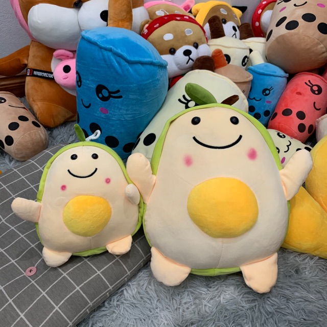 Gấu bông gối ôm quả bơ trứng siêu cute 40cm