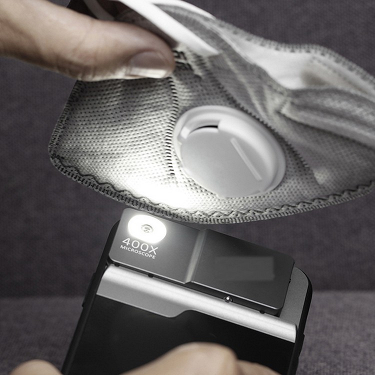 Ốp điện thoại tích hợp ống kính máy ảnh hiển vi HD mini thu phóng 400X cho iPhone12/12 Pro/12 Pro Max