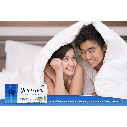 [Chính hãng] Que Thử Thai Quickstick - phát hiện 2 vạch chính xác  Date mới