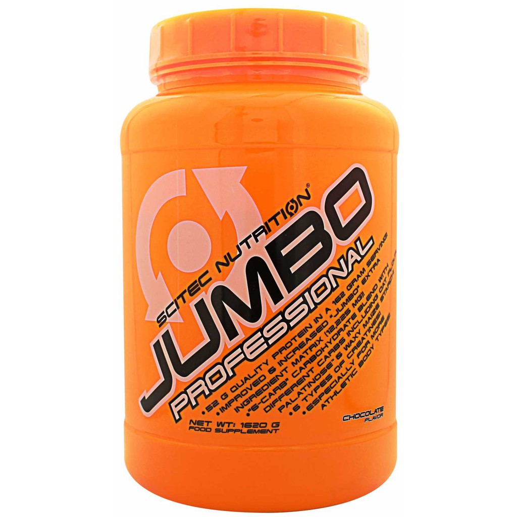 Sữa Tăng Cân Tăng Cơ Cho Người Tập Gym Scitec Nutrition Jumbo Professional (1620Gram) - Authentic 100%