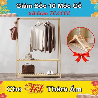 GIÁ TREO QUẦN ÁO CHỮ A 2 TẦNG XUẤT KHẨU - GỖ CÔNG NGHIỆP SƠN BÓNG - HÀNG DECORD NỘI THẤT