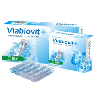 Men Vi Sinh Bổ Sung Vi khuẩn Có Lợi Cho Hệ Tiêu Hóa Viabiovit Hộp 15 - 20 Ống