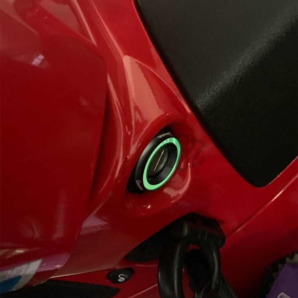 Nắp bọc viền ổ cắm chìa khóa hình tròn bằng nhôm CNC cao cấp cho Vespa GTS Sprint Primavera LX LXV 50 125 250 300 GTS