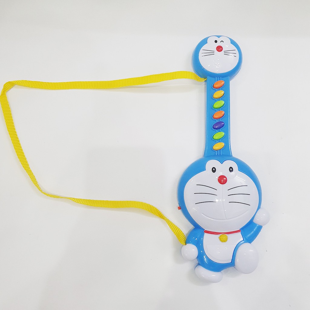 Đồ Chơi Đàn Doremon Doraemon Ghita Có Dây Đeo 1235 Màu Xanh 7 Bản Nhạc Dành Cho Bé Trai Và Bé Gái