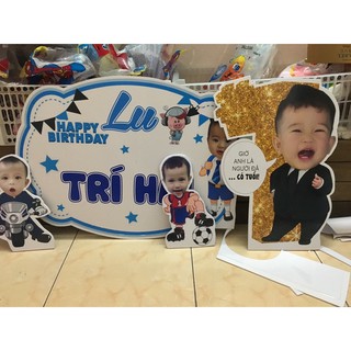In Bảng tên  kèm chibi cho bé