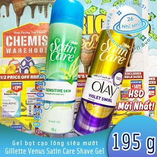 🍂BILL ÚC🍂 Kem cạo lông Gillette Venus Pure Shaving Cream 🍂 174g 🍂 Chuẩn Chemist ️🍀