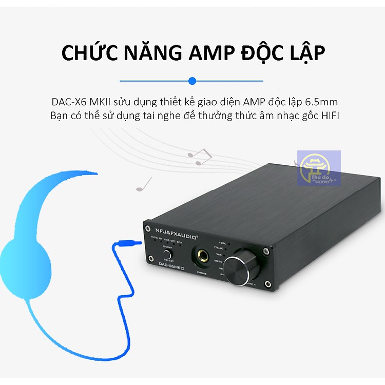 FX Audio X6 MKII dac nghe nhạc lossless 192khz/24bit Bluetooth 5.0