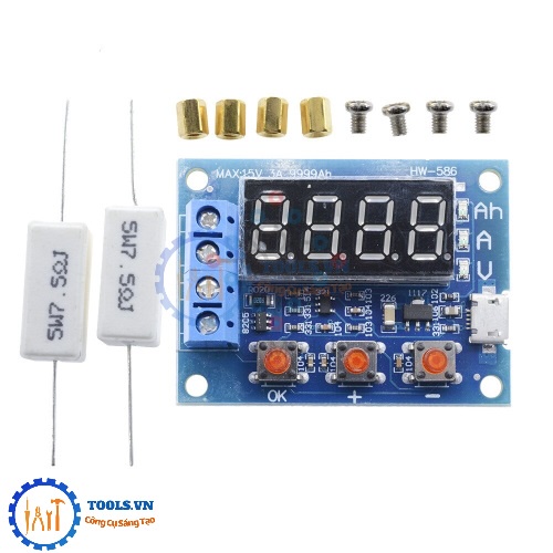 Mạch Test Dung Lượng HW-586 Cho Pin LI-ION Lithium 18650 1.2 – 12V