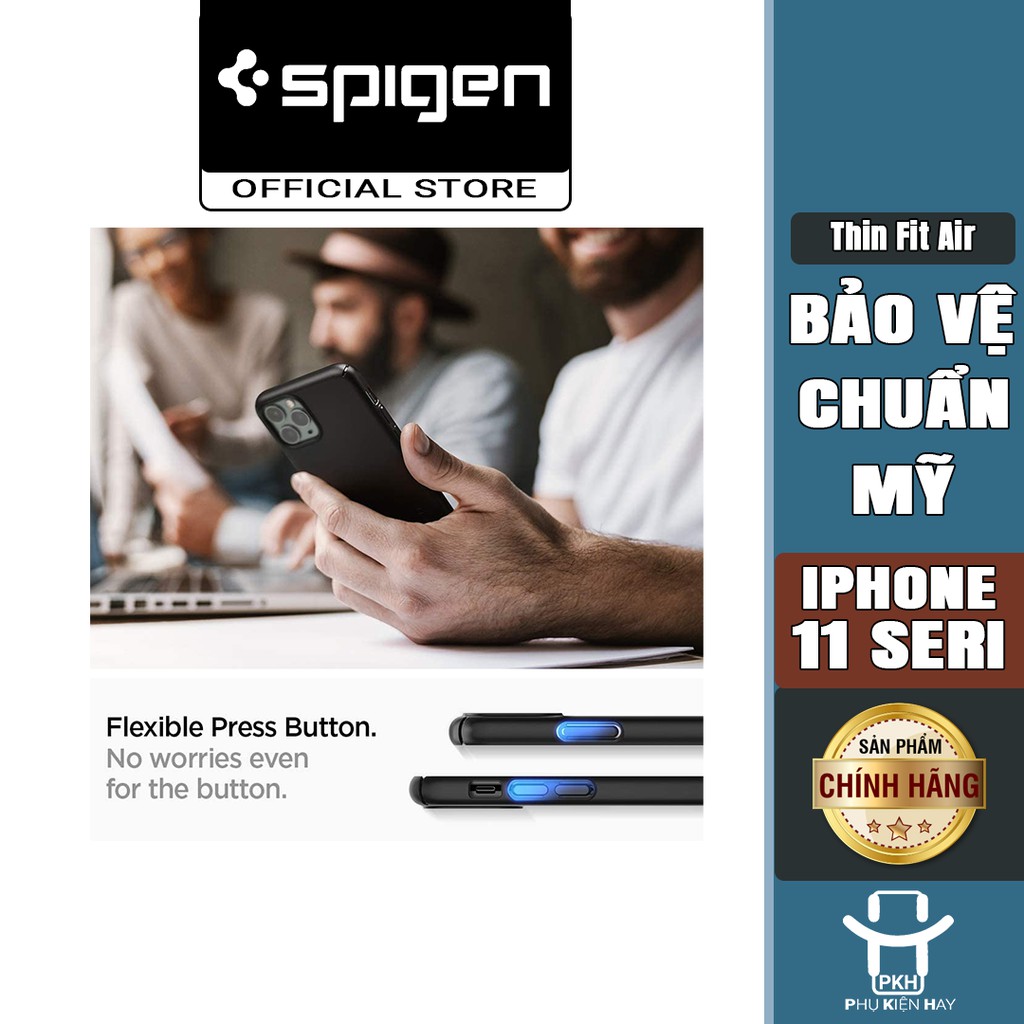 Ốp Siêu Mỏng Spigen USA Spigen Thin Fit Air Cho Iphone 11 / 11 Pro / 11 Pro Max