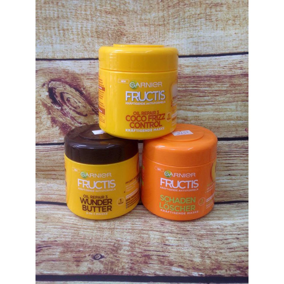 Kem ủ tóc phục hồi tóc GARNIER FRUCTIS OIL REPAIR 3  - zĐức