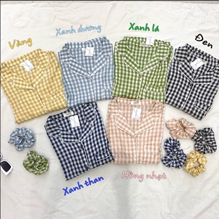 Set bộ ngủ kẻ caro CICISTUDIO