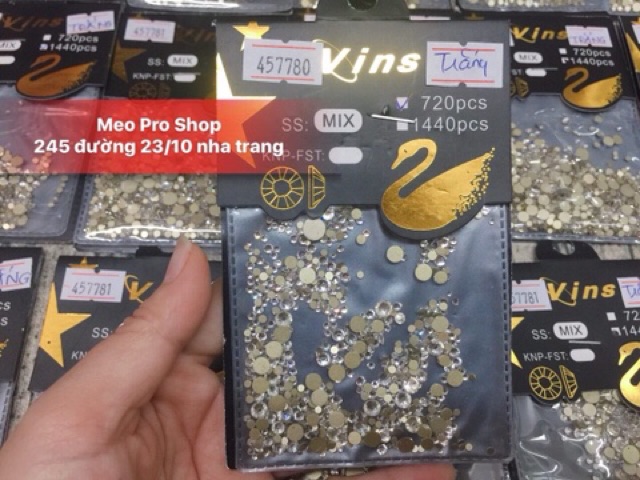 Đá đính móng mixx size 720 viên và 1440 viên