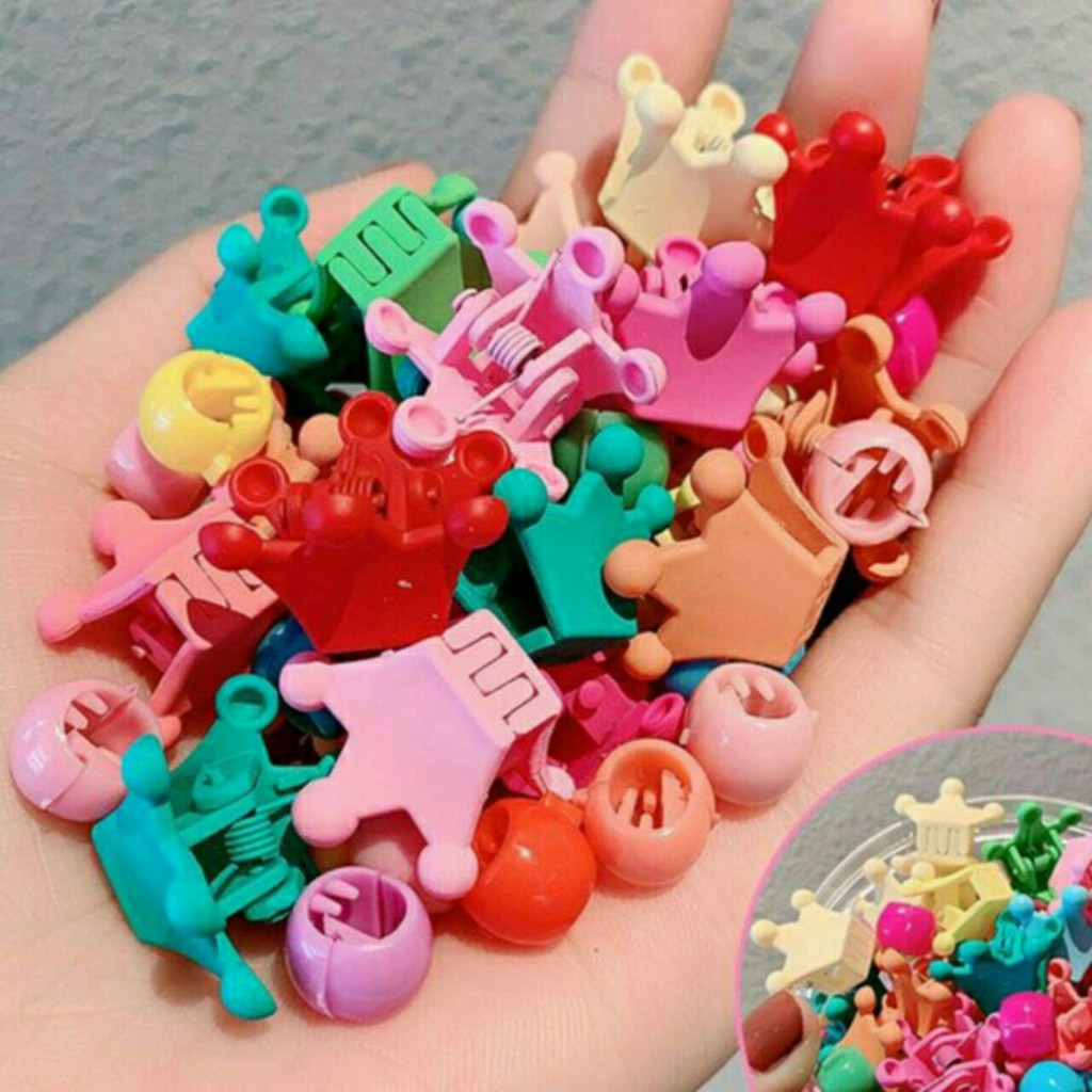 HOT TREND | SET 12 CÁI KẸP TÓC HOA NHÍ MINI MIX NHIỀU MÀU CỰC XINH | VIDEO THẬT | KISS PLAZA