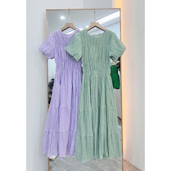 [HÀNG SẴN]VÁY-ĐẤM XỐP NHĂN DẬP LY TAY BỔNG “VERLIS DRESS” SIÊU XINH | BigBuy360 - bigbuy360.vn