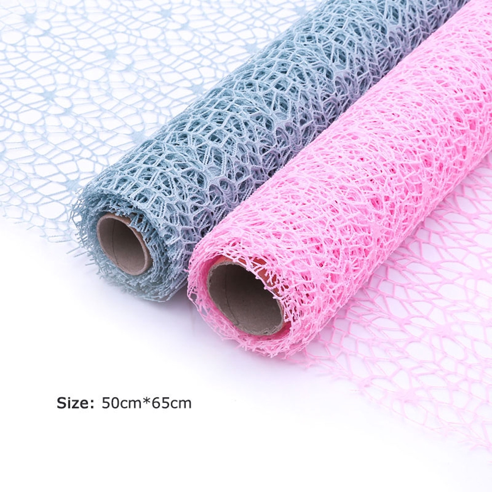 Giấy trang trí lưới tròn cho bó hoa nhiều màu sắc xinh xắn