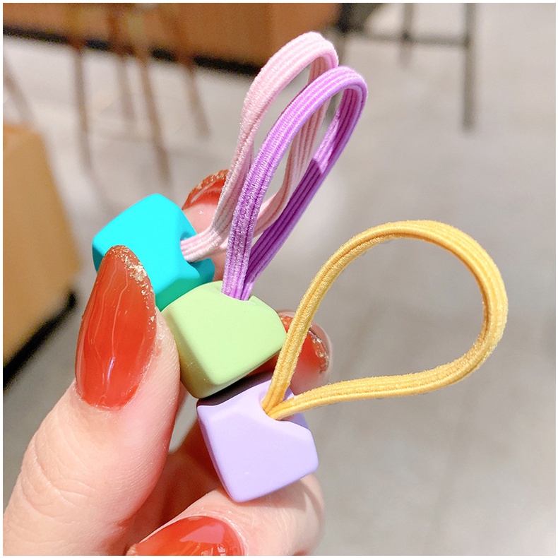 [Bộ 10] Dây Buộc Tóc Dây Cột Tóc Hàn Quốc Màu Kẹo Phụ Kiện Thời Trang Cho Bé AB072