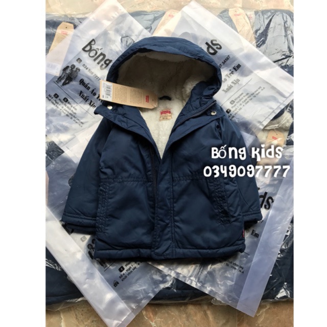 Áo khoát lông cừu cho bé trai hiệu Levis