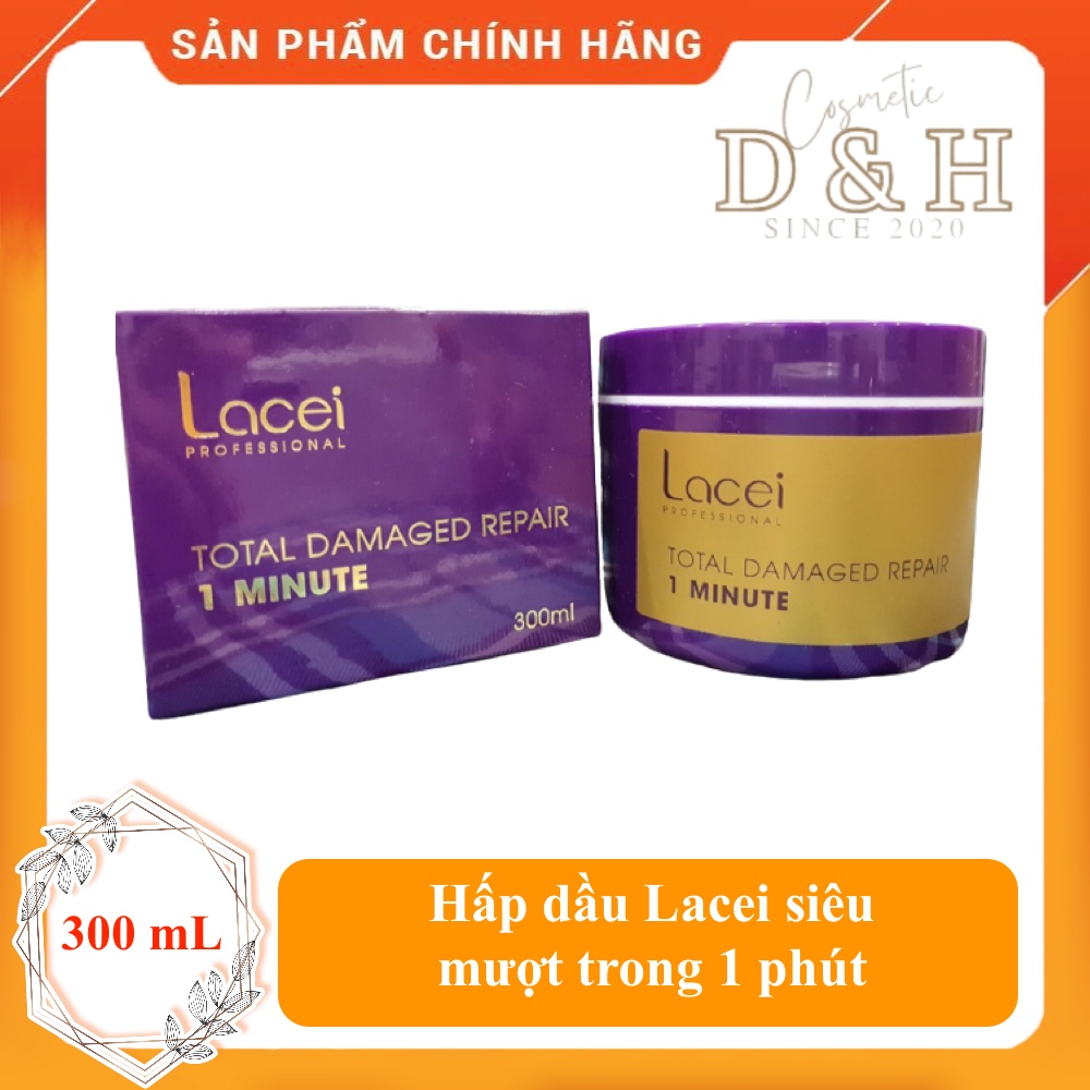 Hấp dầu phục hồi hư tổn 1 phút LACEI 300ml - KELLA giúp tóc chắc khỏe, suôn mượt, thời gian nhanh