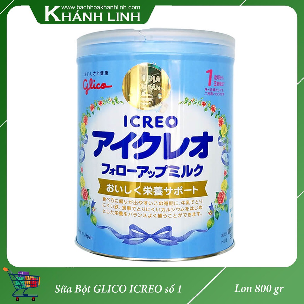 Sữa Bột GLICO Icreo số 1 lon 800gr