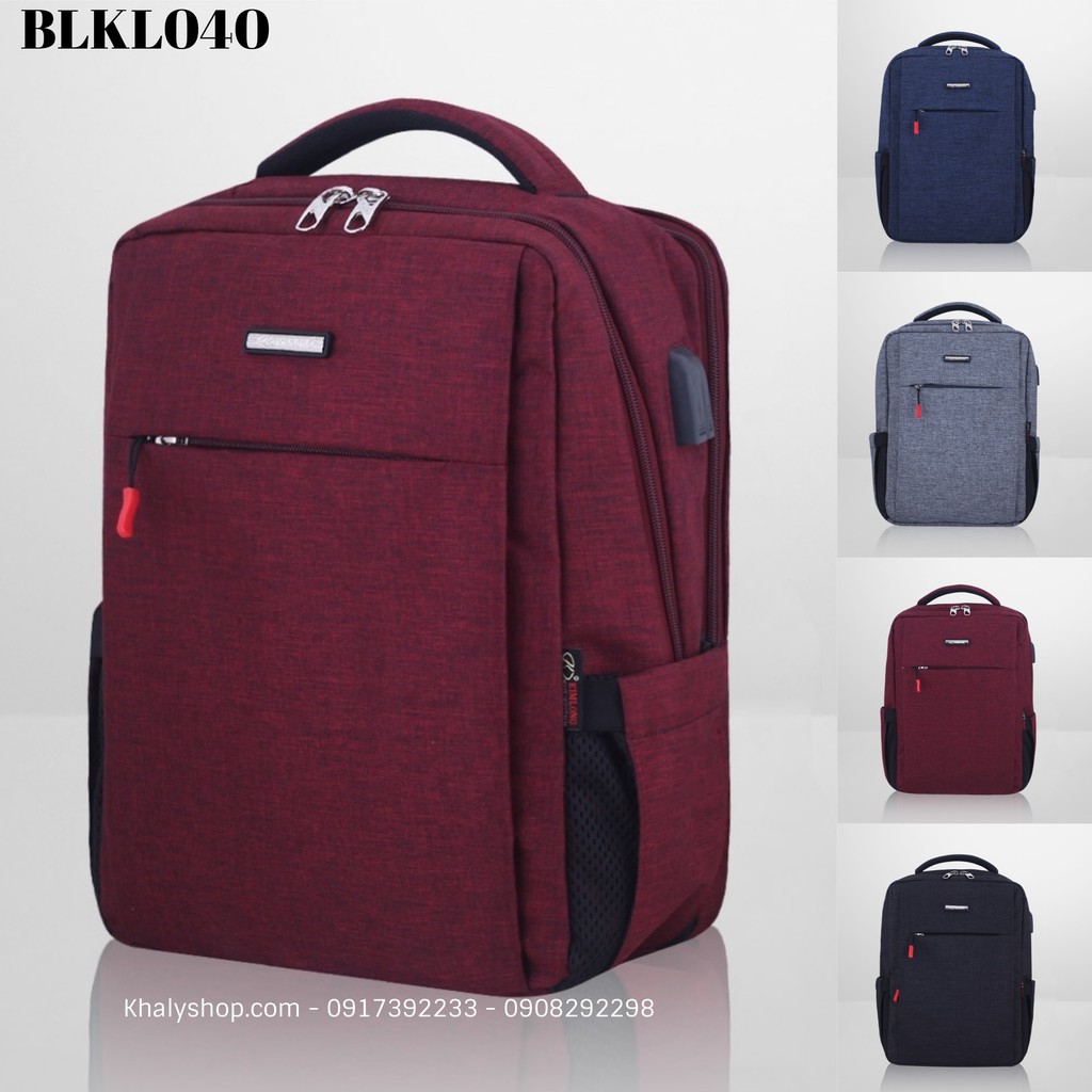 ORD Balo laptop đa năng, balo học sinh cấp 2,3 thương hiệu Kim Long 040 có 4 màu - 630SNKL040 ( 30x17x40cm )