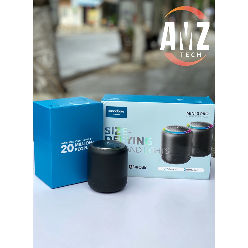 Loa Bluetooth ANKER SOUNDCORE Mini 3 Pro 6W Chơi nhạc 15h - Chống nước IPX7 - Công nghệ Partycast