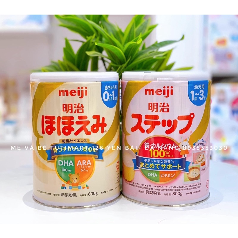 Sữa Meiji số 0, số 1-3 lon bột 800G