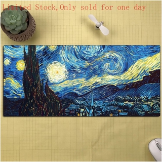 ♜☸♨D oversized seaming Al Post-Impressionist Vincent Van Gogh Van Gogh mouse pad table pad keyboard pad