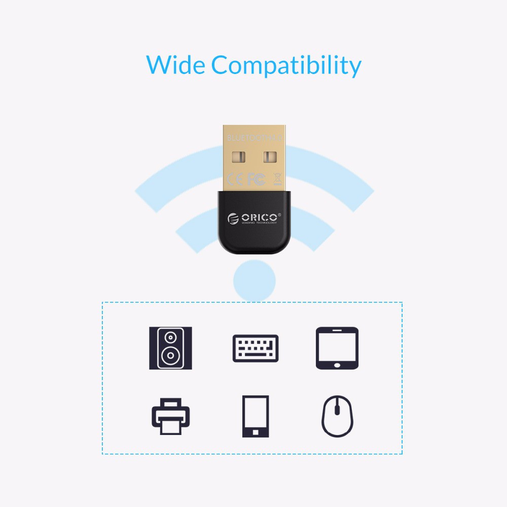 USB Dongle ORICO BTA-403 Bluetooth 4.0 Hỗ Trợ Máy Tính Kết Nối Không Dây Với Các Thiết Bị Khác