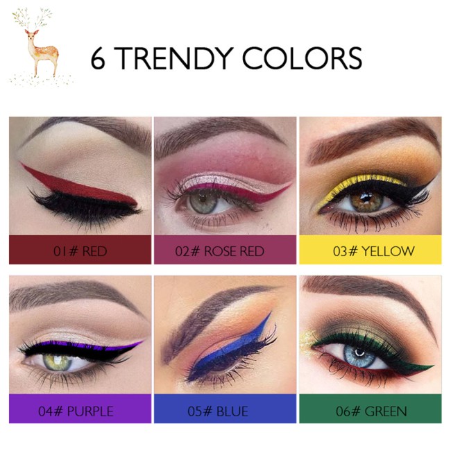 (Hàng Mới Về) Bút Kẻ Mắt Nước Tông Lì Khô Nhanh Chống Nước 6 Màu Tùy Chọn | BigBuy360 - bigbuy360.vn