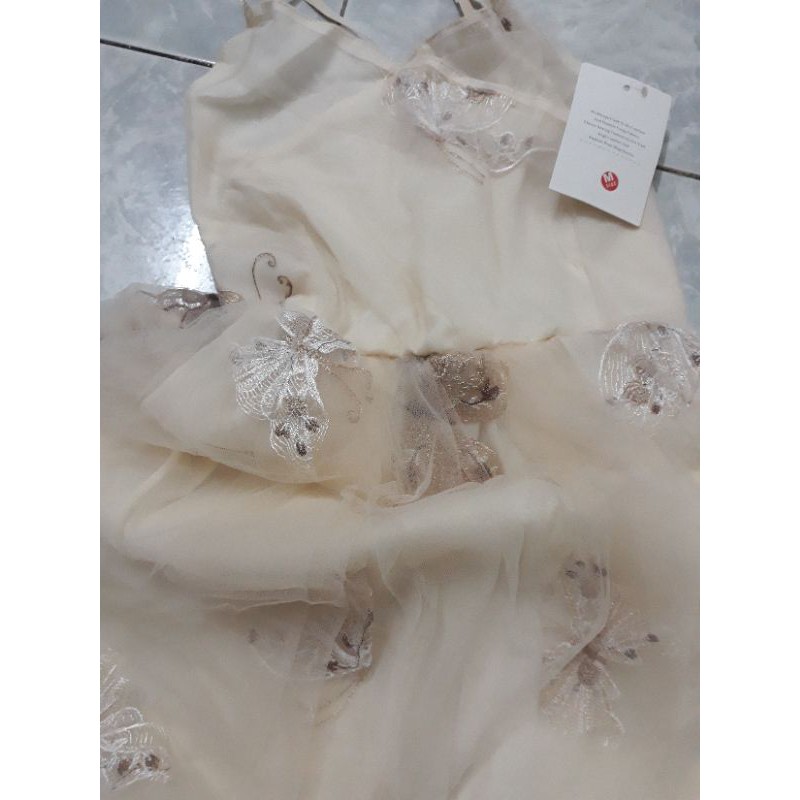 Đầm dây cổ tích lưới thêu hoa ngọt ngào ulzzang | BigBuy360 - bigbuy360.vn