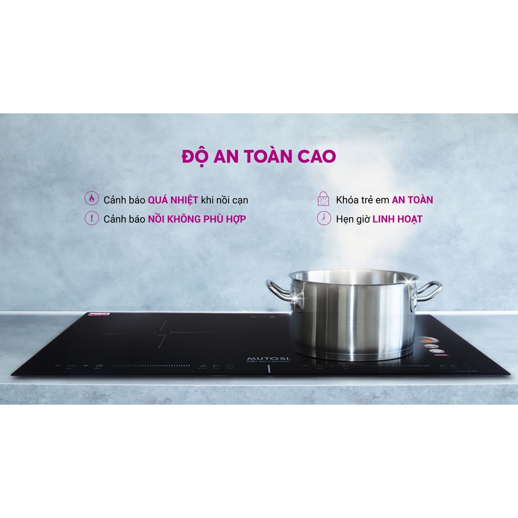 Bếp từ đôi chính hãng MUTOSI MI-86D