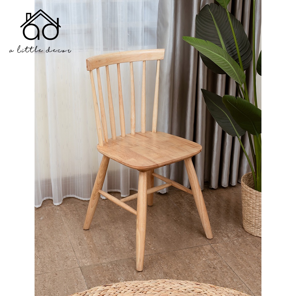 Ghế Ngồi Làm Việc, Ghế Bàn Ăn Bằng Gỗ 100% A Little Decor - Ghế Ngồi Làm Việc, Ghế Bàn Ăn Rio Chair Thiết Kế Sang Trọng