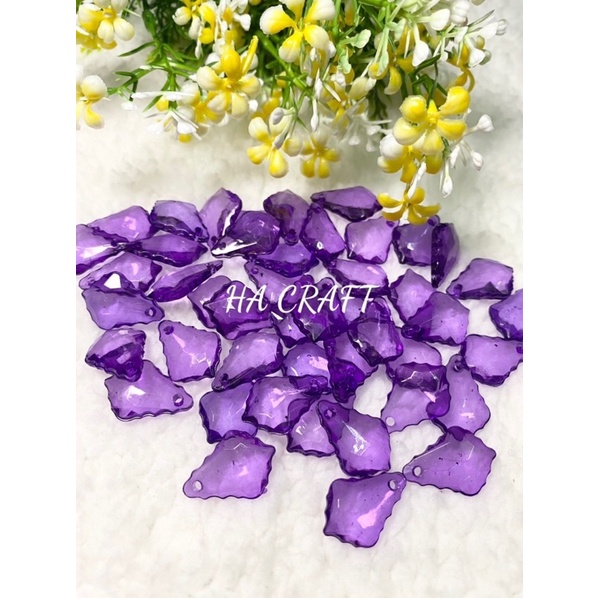 Cánh đá răng cưa, vật liệu làm hoa đá pha lê Handmade