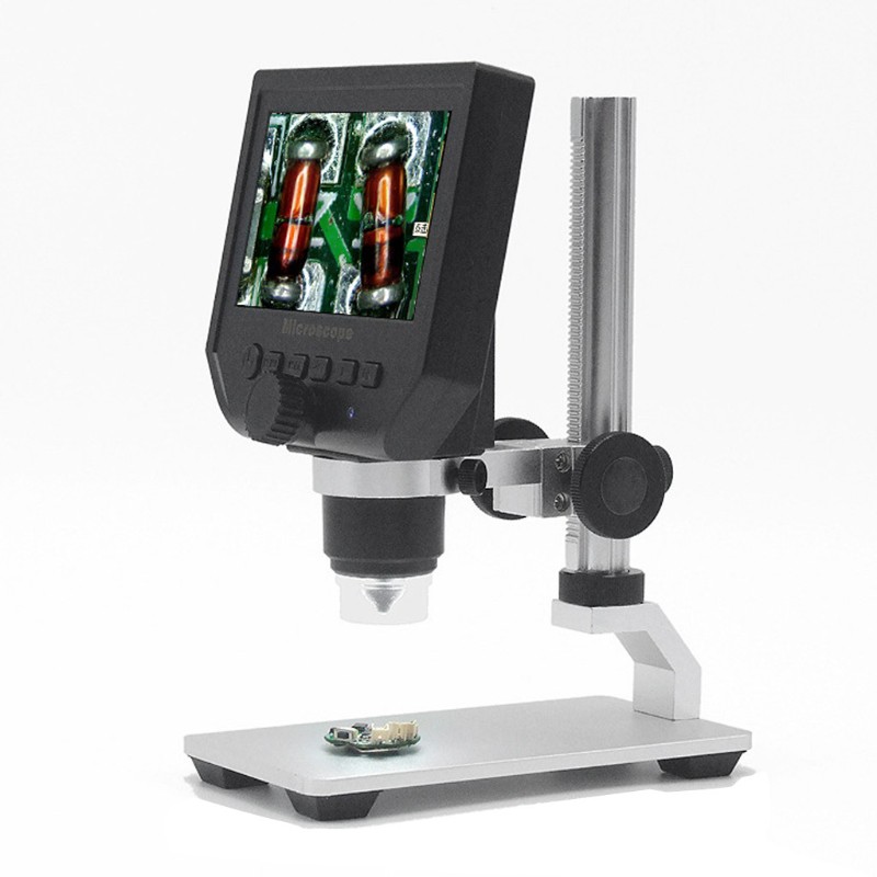 Kính hiển vi mini g600 4.3 &quot; zoom 1-600x 3.6mp HD có đèn LED kèm phụ kiện