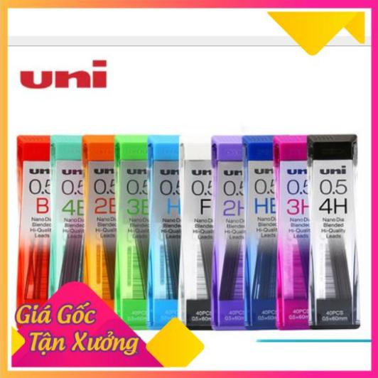 Ngòi chì kim UNI Nano đen 0.3/0.5/0.7/0.9mm - MỘC XINH