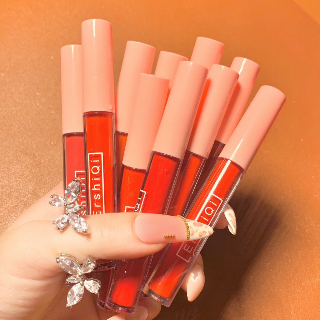 Set 10 Cây Son Kem Lì tint ERSHIQI Fluffy Lip Glaze | BigBuy360 - bigbuy360.vn