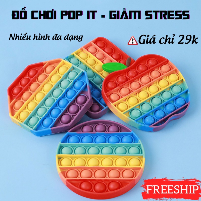 Đồ Chơi Pop It, Đồ Chơi Bóp Bong Bóng Xả Stress Cho Người Lớn Trẻ Em LEON OFFICIAL