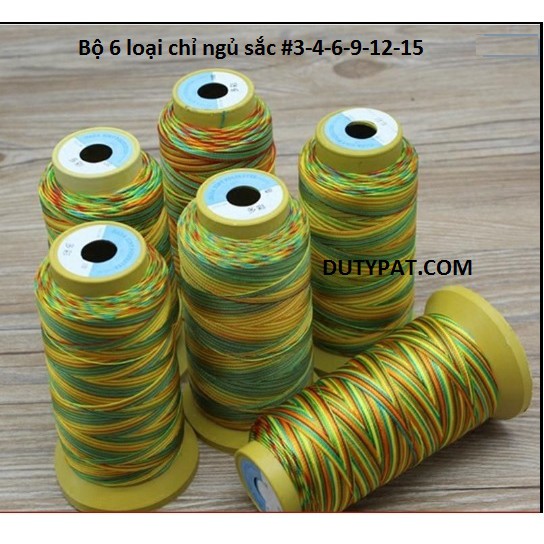 1 cuộn Chỉ nylon ngũ sắc có 6 size để chọn