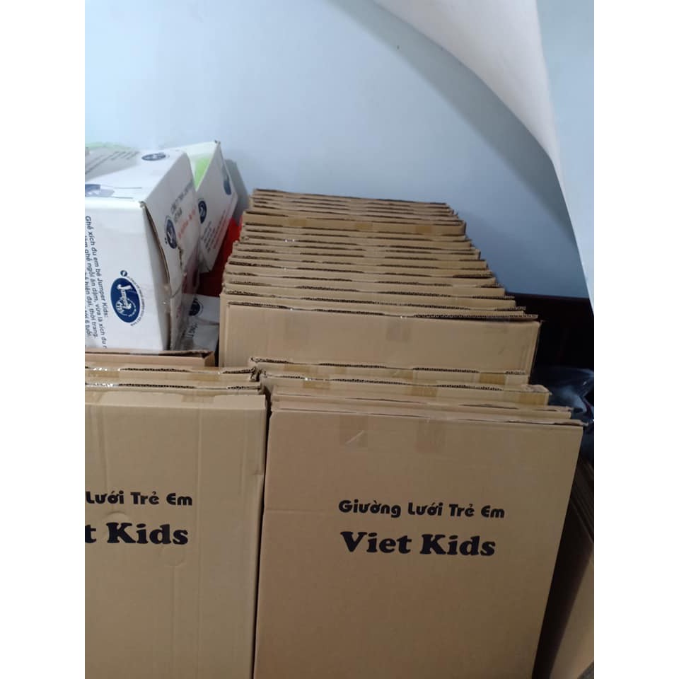 Giường lưới kim loại full box Viet kids cho bé nhiều size