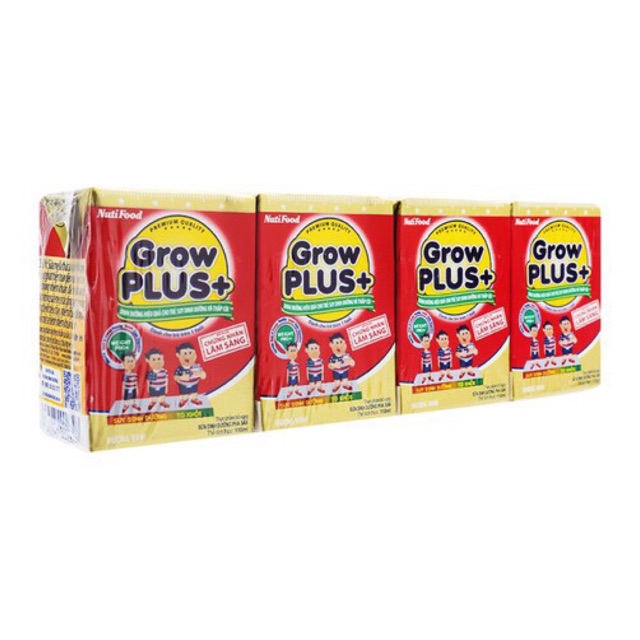 Sữa Grow puls  +đỏ 110ml  12 lốc /1 thùng 48 hộp