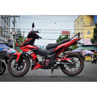 Decal Tem Xe Winner 150 Cá Mập Đỏ