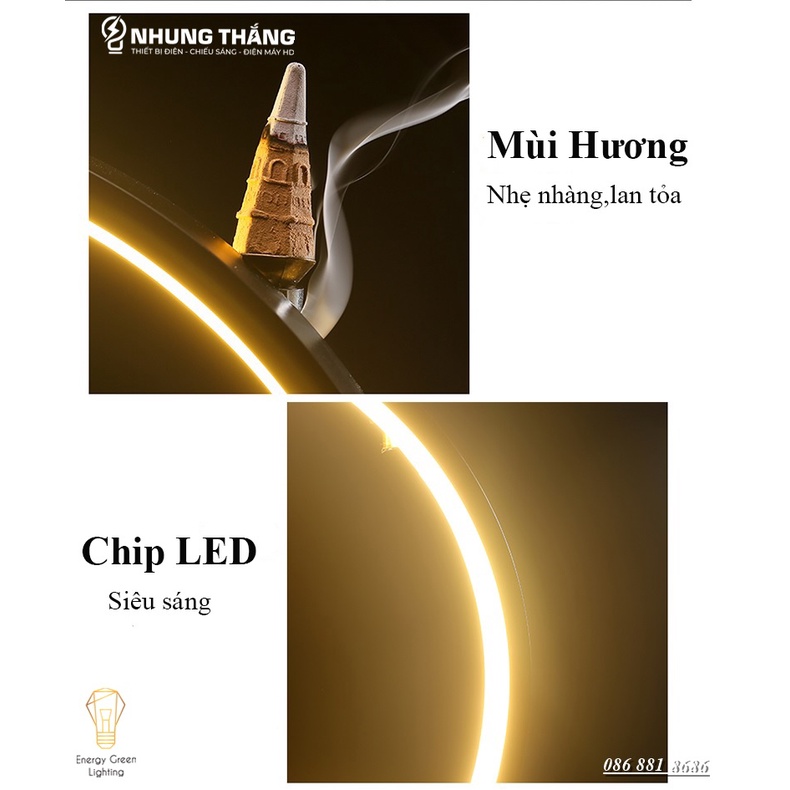 Đèn Bàn Led Tượng Ngộ Không Cao Cấp PT-32 - Decor Trang Trí Phòng Ngủ - Tặng Kèm Túi Trầm Hương Và Vòng Gỗ