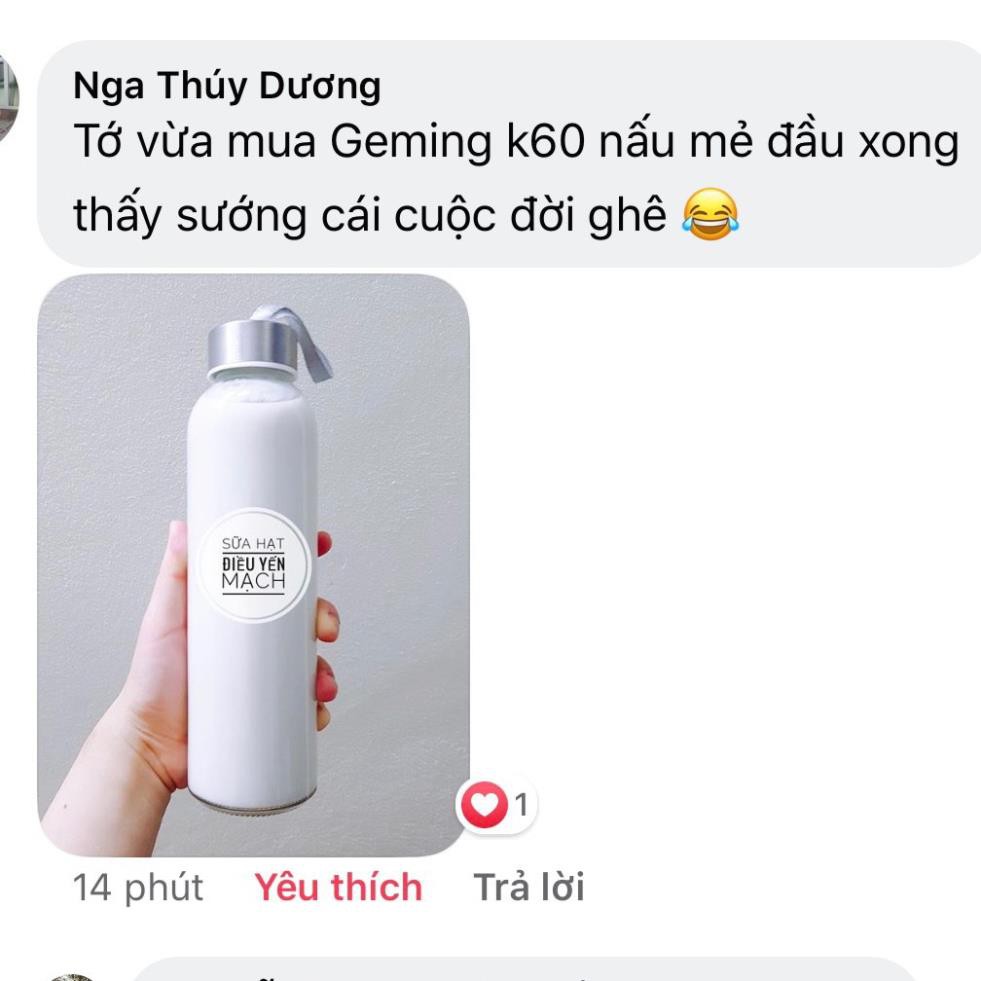 [CHÍNH HÃNG]Máy Làm Sữa Hạt, Máy Làm Sữa Đậu Nành Tự Động, Không Cần Lọc Geming K60 - ĐỒ GIA DỤNG NHÀ BẾP ĐẸP