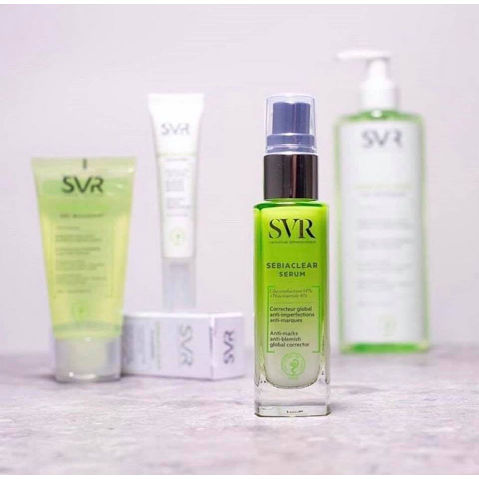 Serum SVR Sebiaclear Serum Chăm Sóc Da Làm Giảm Mụn, Thông Thoáng Lỗ Chân Lông, Làm Mềm Mịn Da 30ml