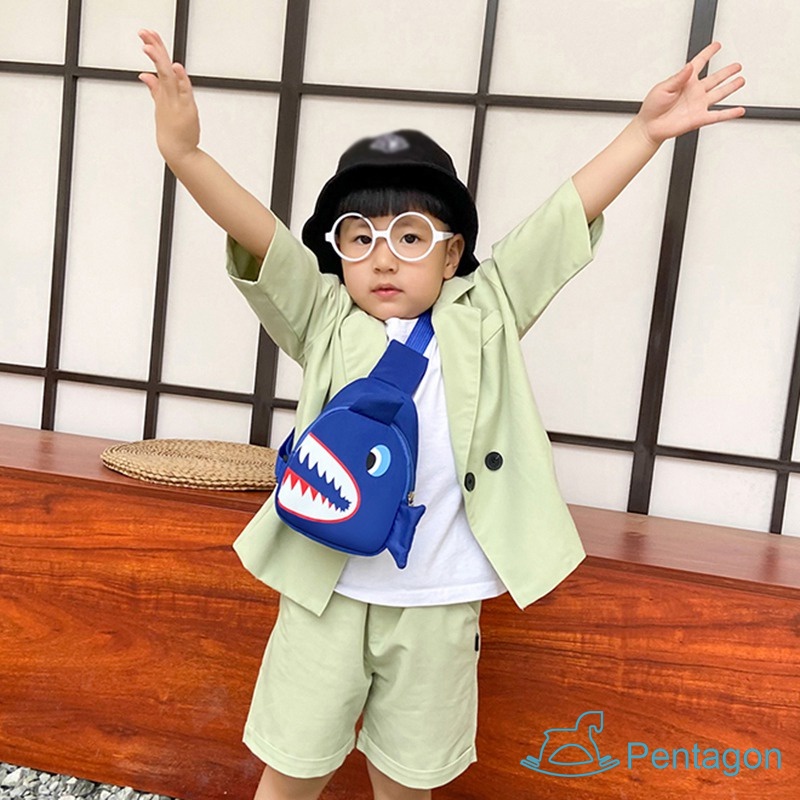 Túi Đeo Chéo In Họa Tiết Hoạt Hình Phong Cách Hàn Quốc Xinh Xắn Dành Cho Bé