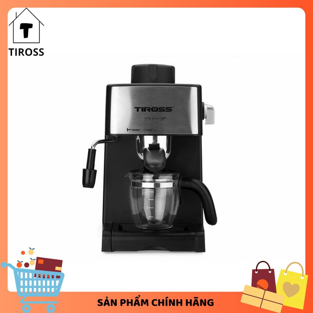 [Tiross123] Máy Pha Cafe Espresso Tiross TS 621, Sản Phẩm Chính Hãng, Bảo Hành 12 Tháng