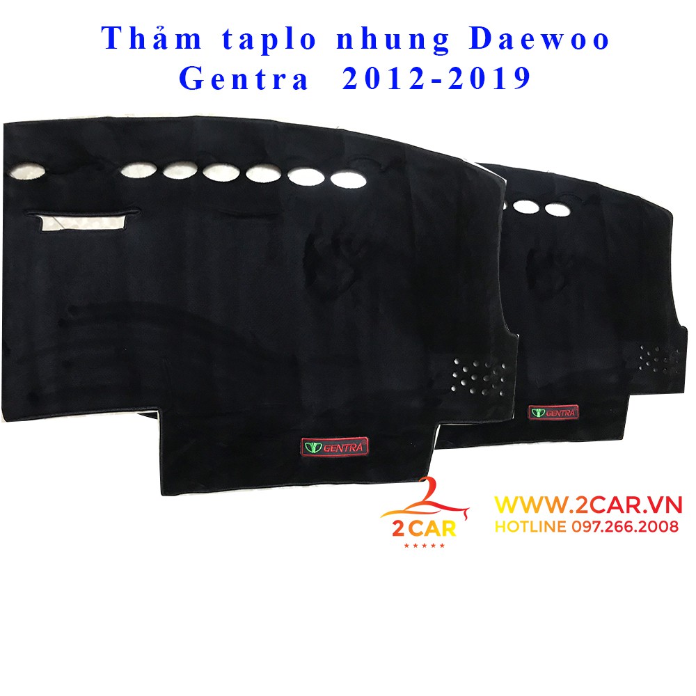 Thảm taplo Daewoo Gentra  2012-2019 loại nhung lông cừu
